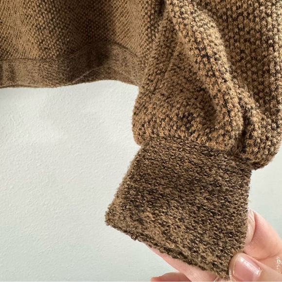 Buckle BKE Pullover Sweater Mock Neck French Terry Balloon Sleeve Academia Small - Picture 8 of 16